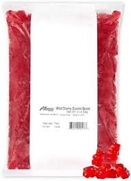 Albanese Wild Cherry Gummi Bears 5lb Bag Bulk